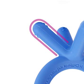 Silicone Baby Teether, Blue